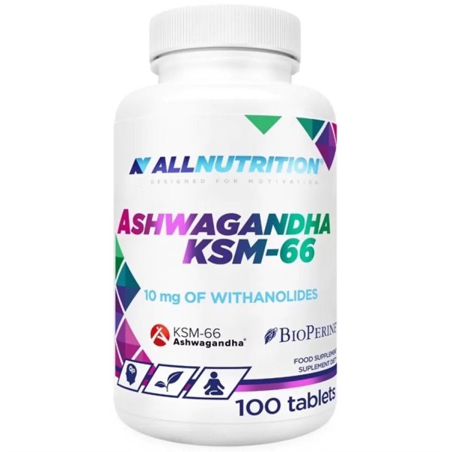 All Nutrition Ashwagandha KSM-66 — 100 comprimés